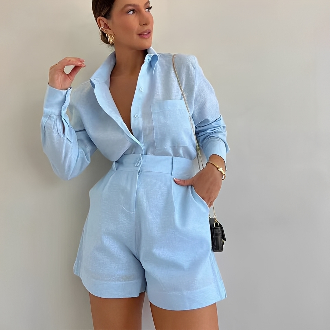 Yasin - Ensemble Short Ample à Manches Longues