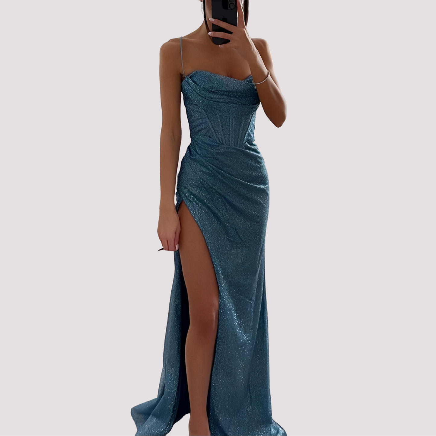 Bonnie - Robe Longue Élégante avec Ouverture