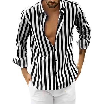 Roldan - Chemise d'été à rayures pour homme