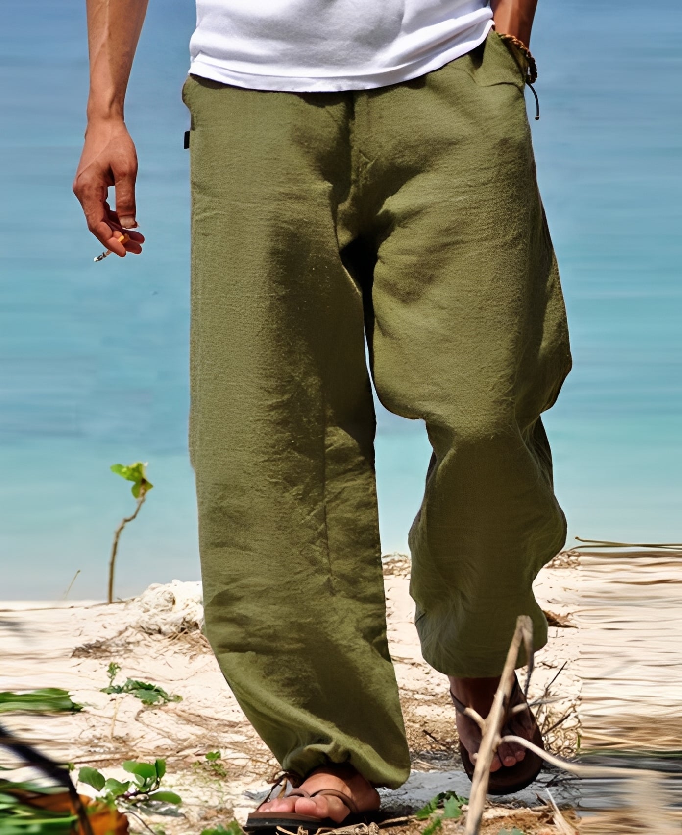 Theo - Pantalon Homme - pour Promenades Ensoleillées à l'Extérieur