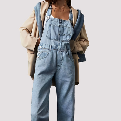 Sophie - Combinaison ample en denim décontractée pour femmes