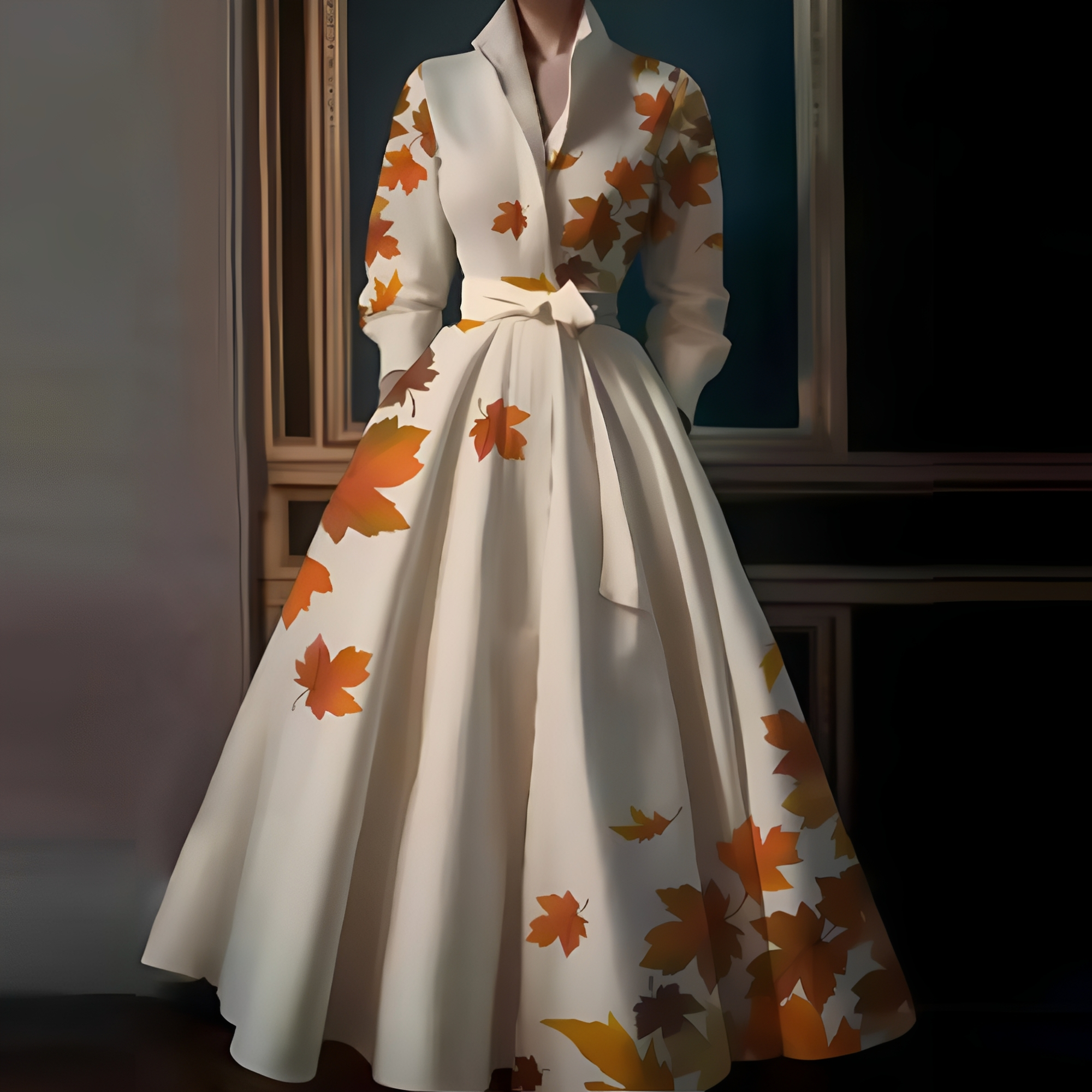Megan - Élégante robe longue avec ceinture pour femmes