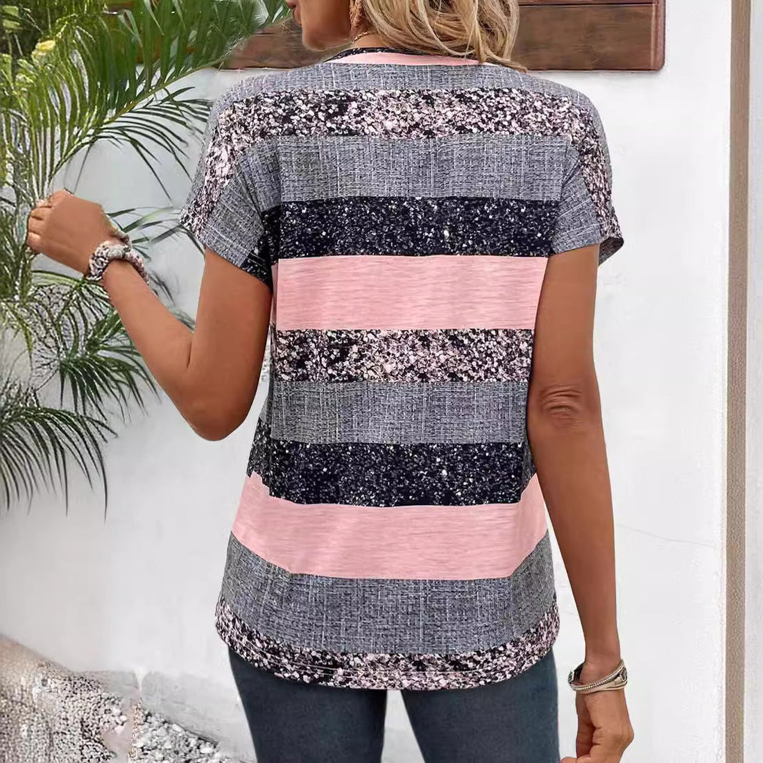Poppie - Blouse Élégante à Rayures