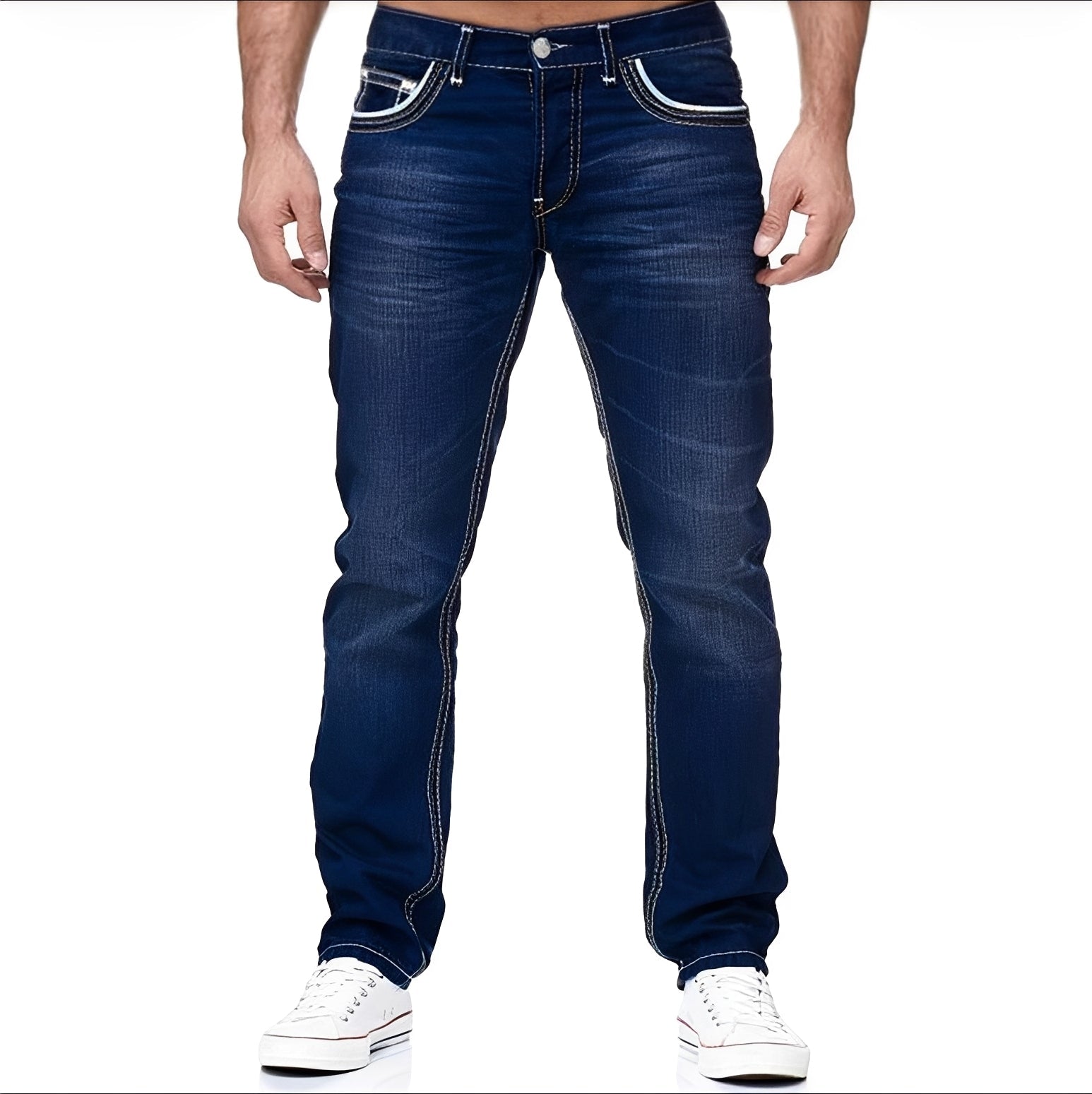Andy - Jean homme élégant avec style vieilli