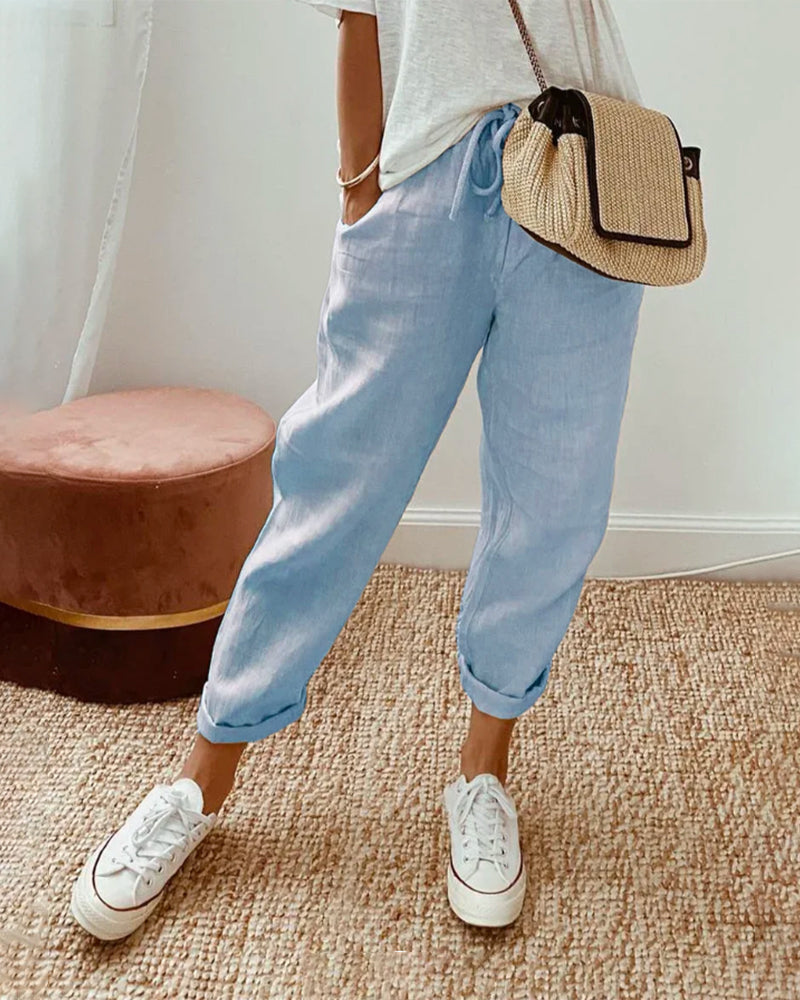 Mel - Pantalon d'Été au Style Moderne