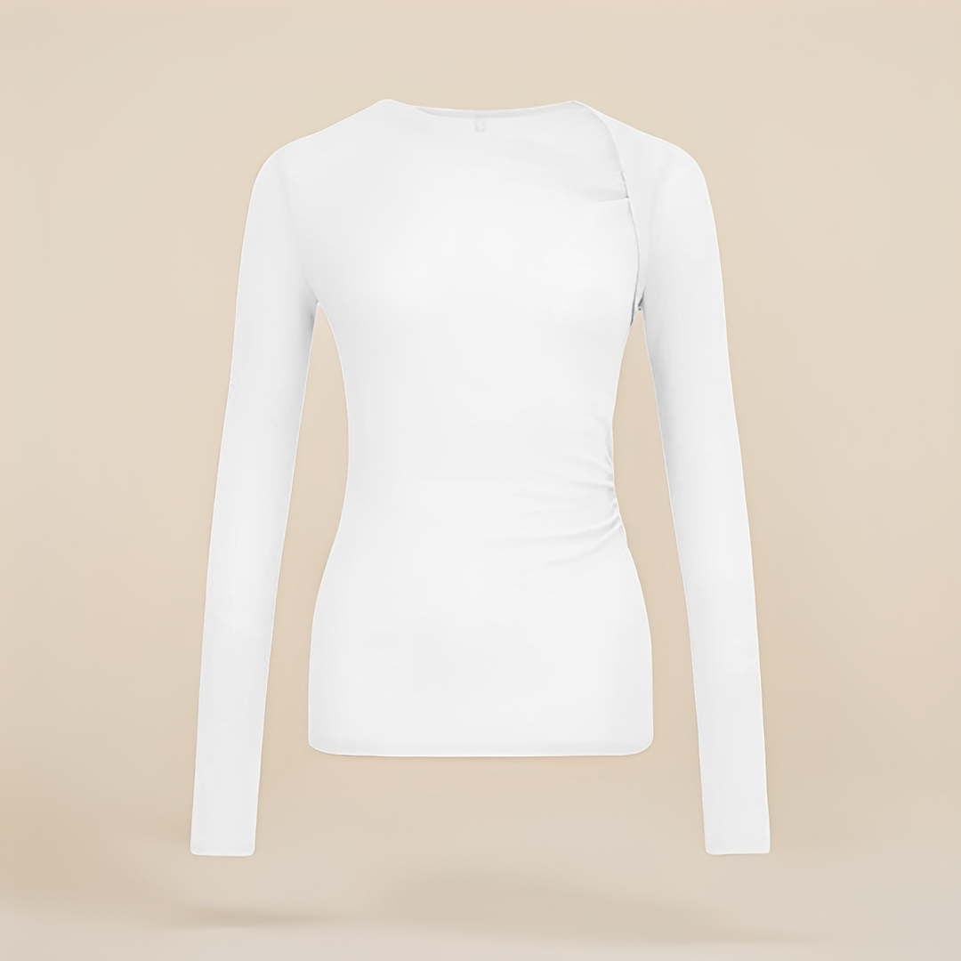 Nadine - Chemise longue manche stylée