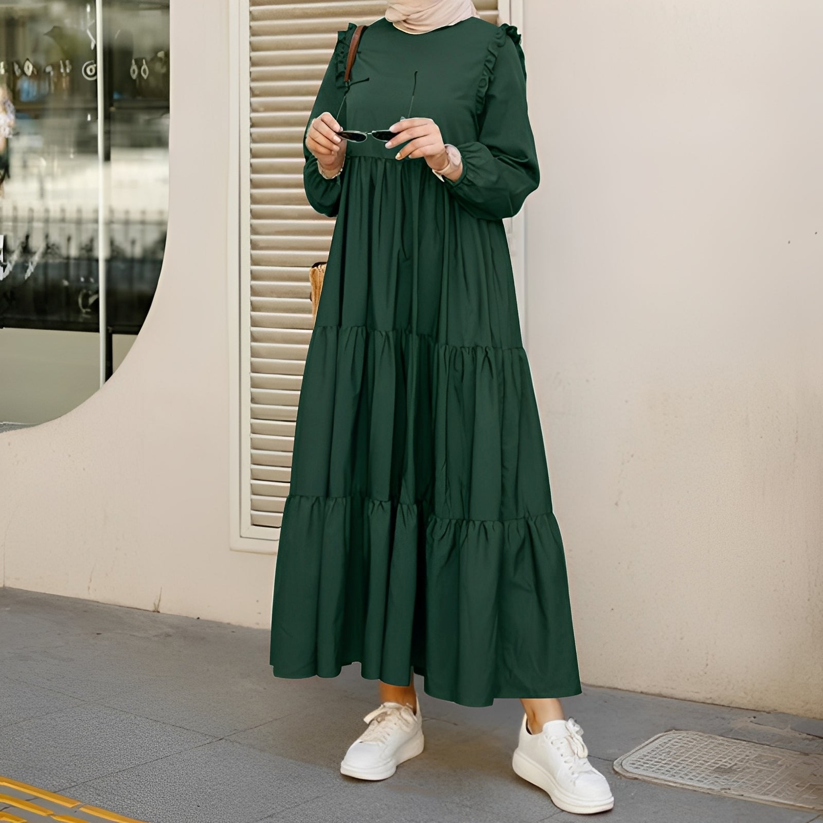 Margaret - Robe Midi Évasée Chic
