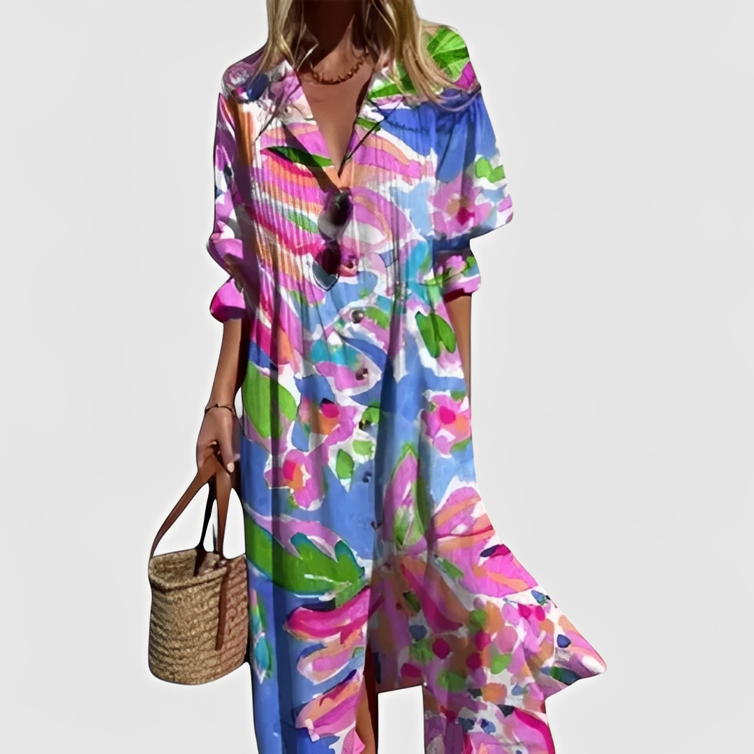 Millie - Robe midi florale stylée