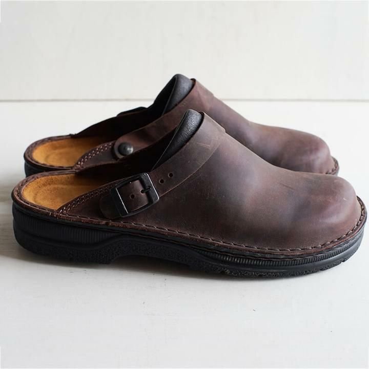 Yani - Pantuflas ortopédicas de cuero para hombre
