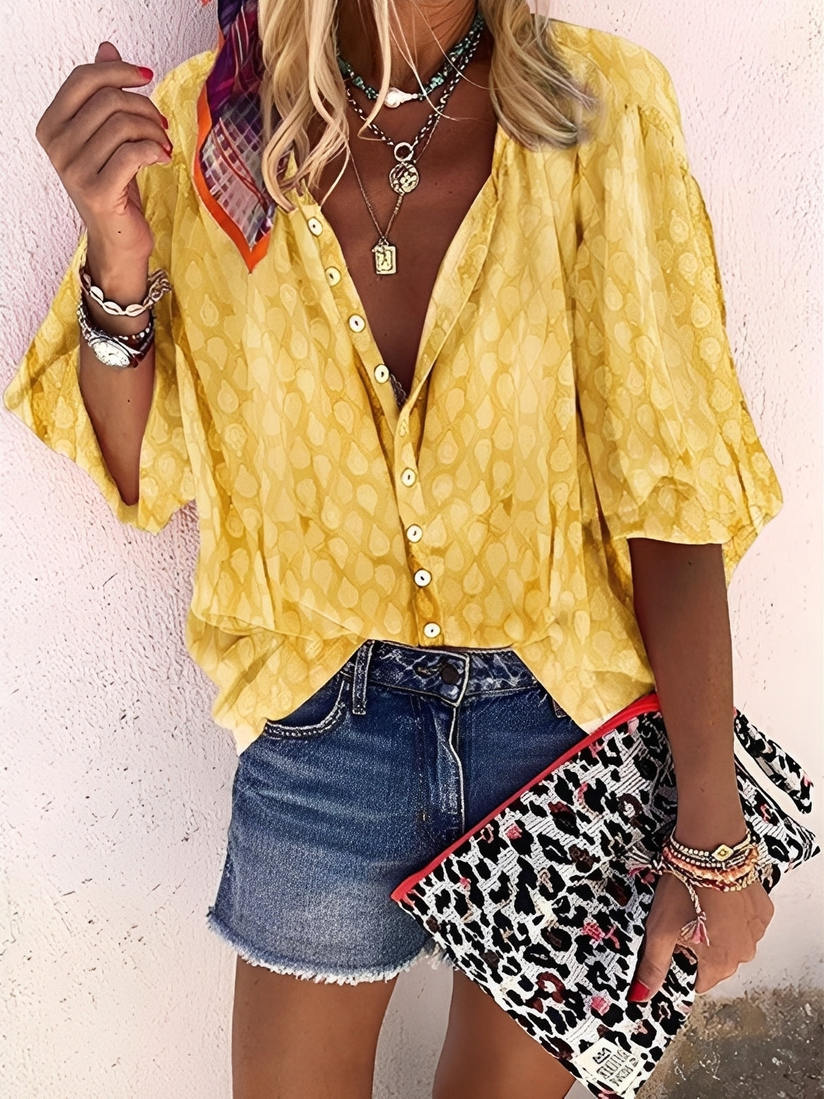 Jesse – Blouse pour femme – coupe ample et décontractée