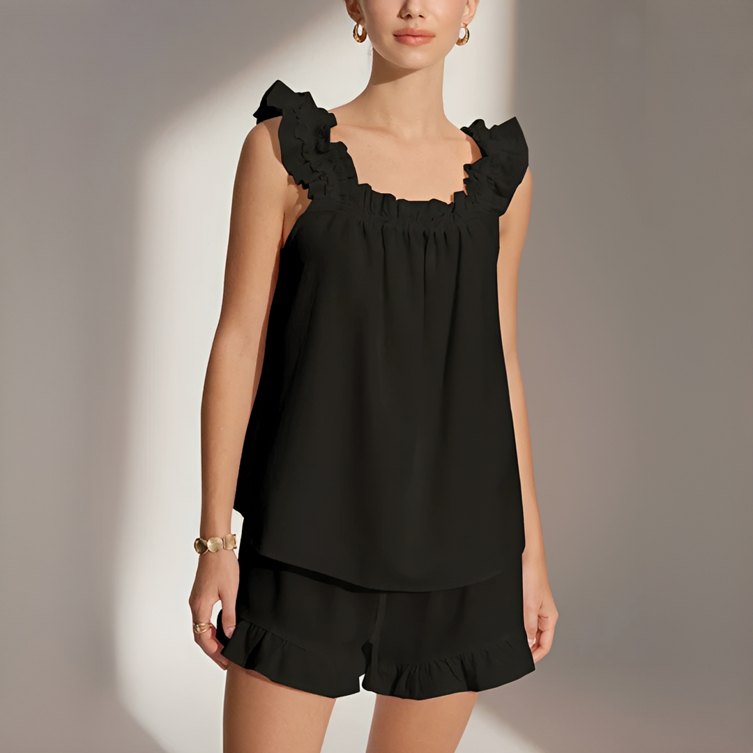 Marnie - Ensemble Short à Volants