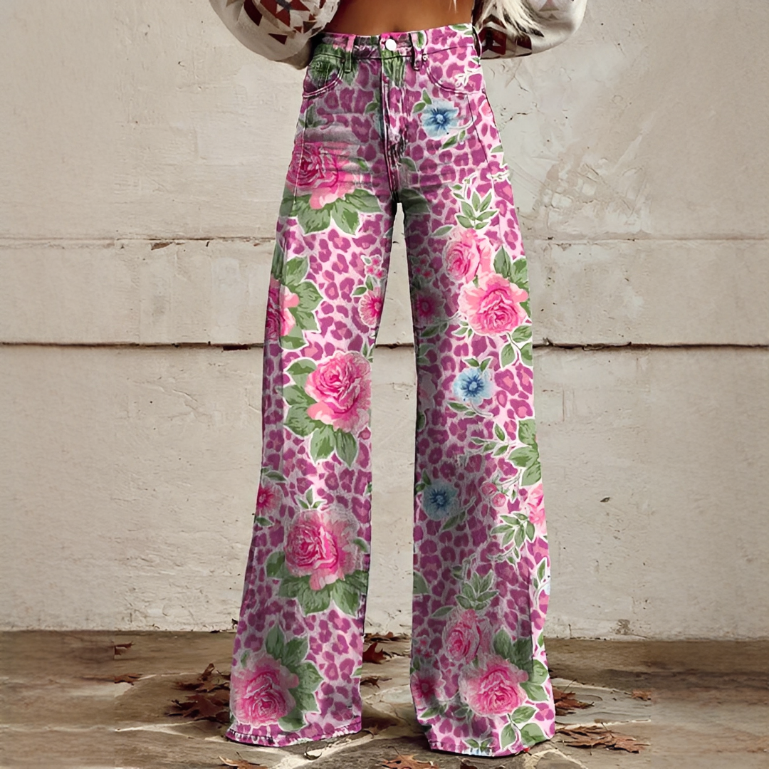 Shannon - Pantalon Large Raffiné