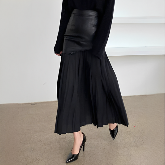 Venedita - Jupe maxi asymétrique