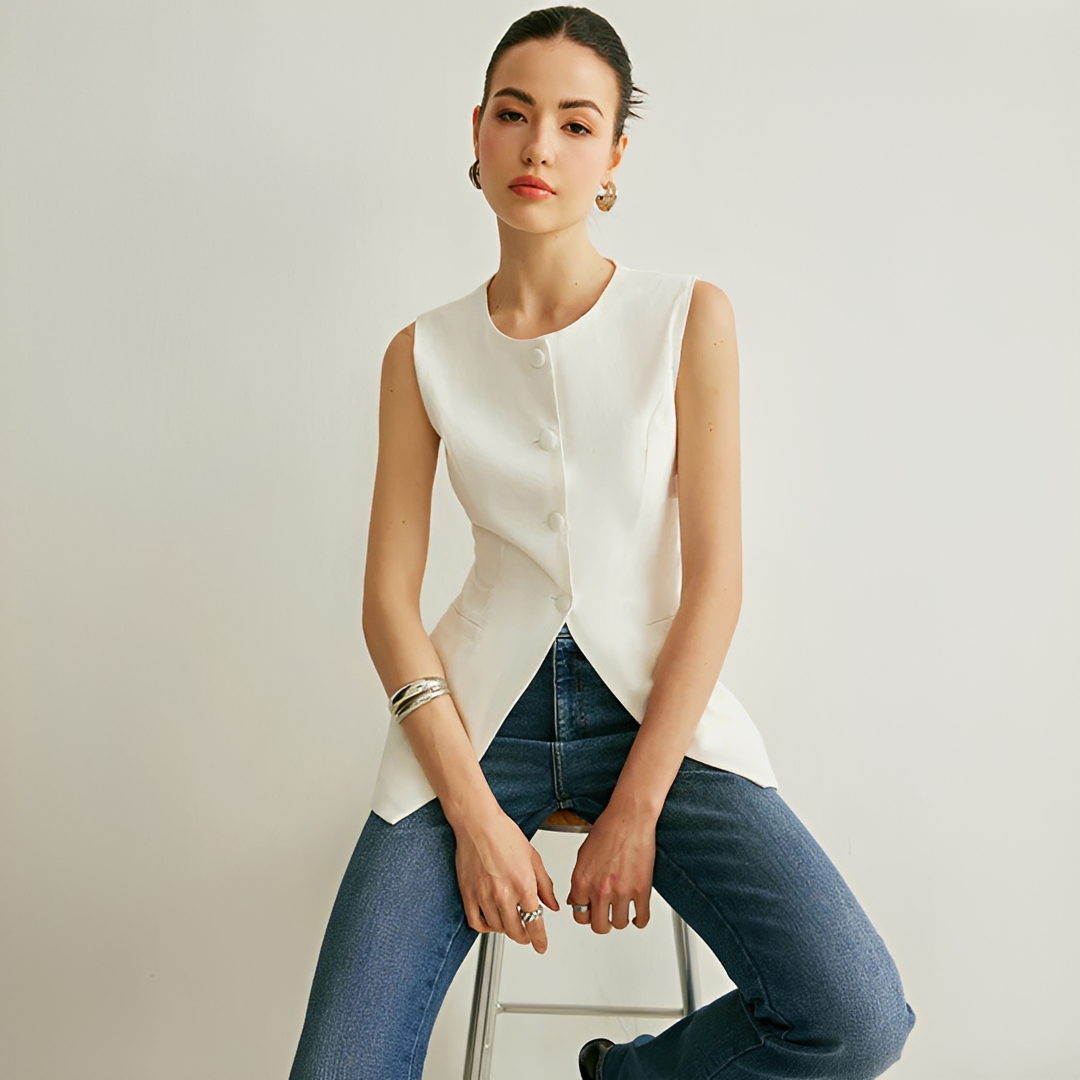 Nyla - Gilet Élégant Sans Manches