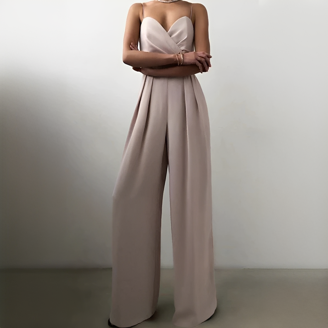 Glysha - Combinaison élégante pour femme à jambes larges
