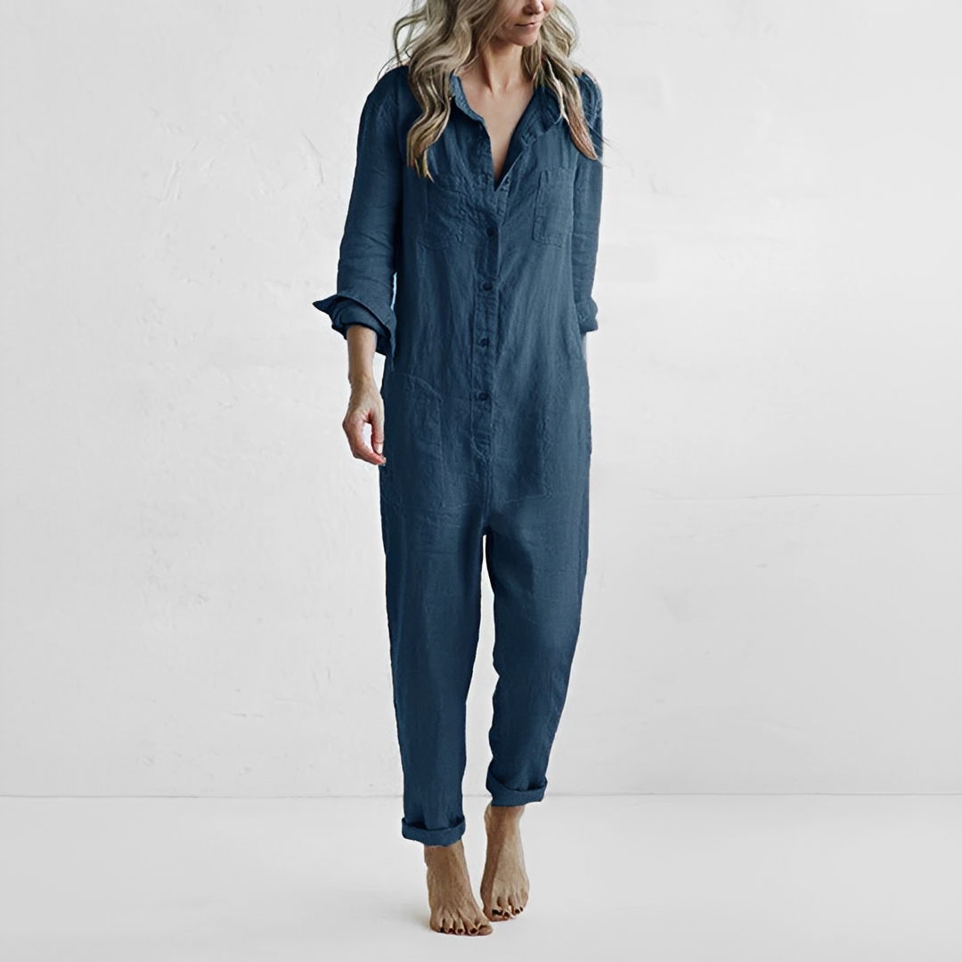 Novaria - Combinaison estivale à manches longues pour femme