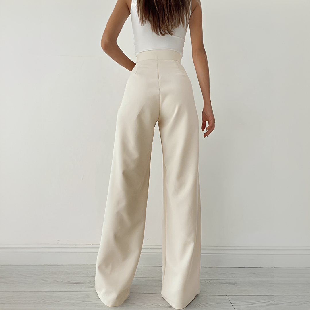 Ezra - Pantalon Décontracté à Jambes Larges