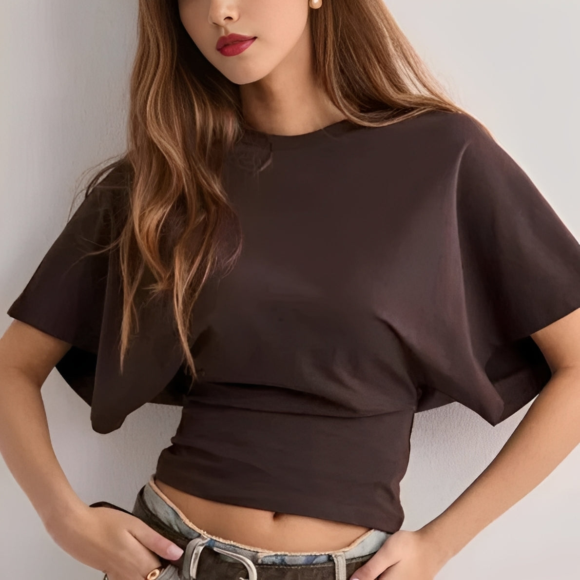 Maggy - T-shirt Élégant avec Manches Amples