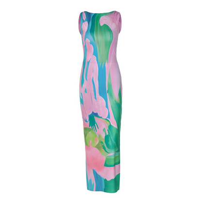 Liezel - Robe Longue Sans Manches Élégante