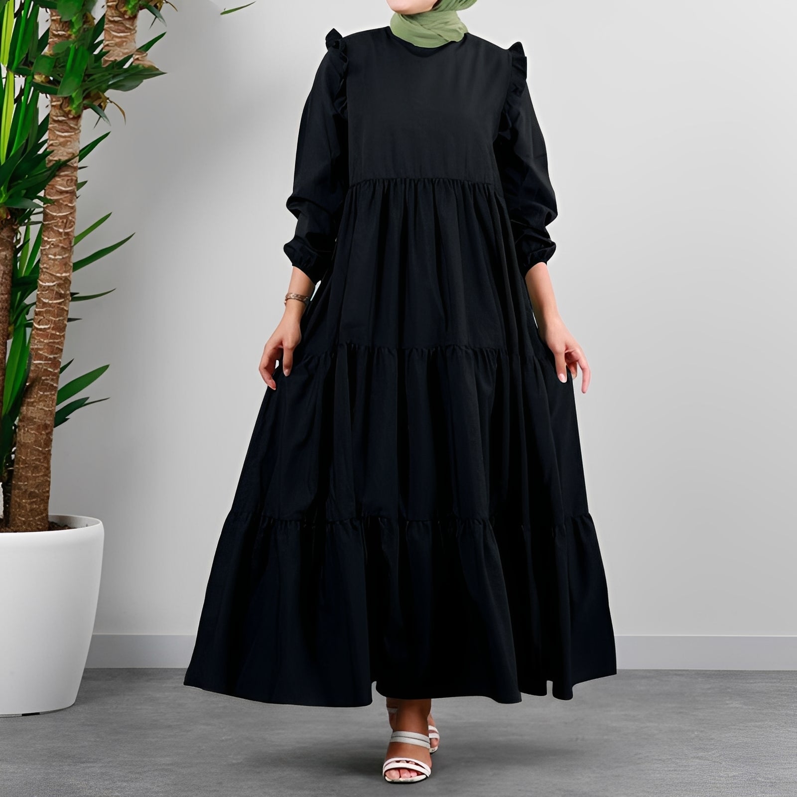 Margaret - Robe Midi Évasée Chic