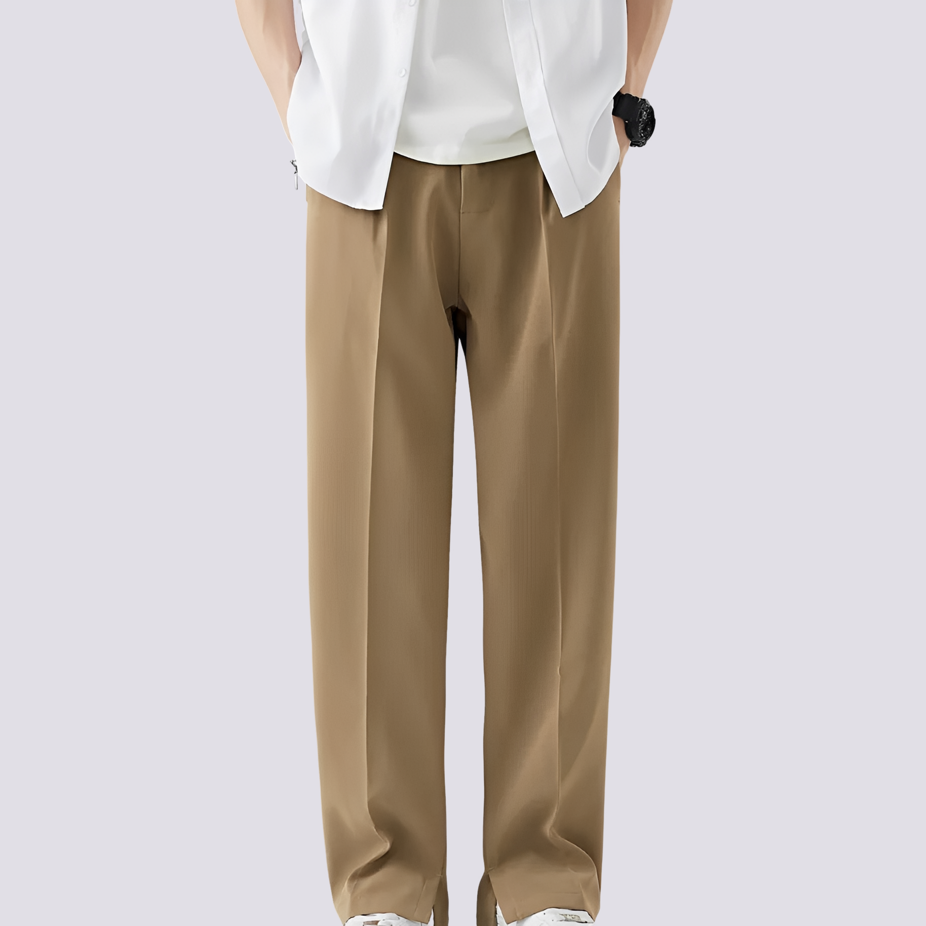 Carlo - Pantalon Évasé Rectiligne