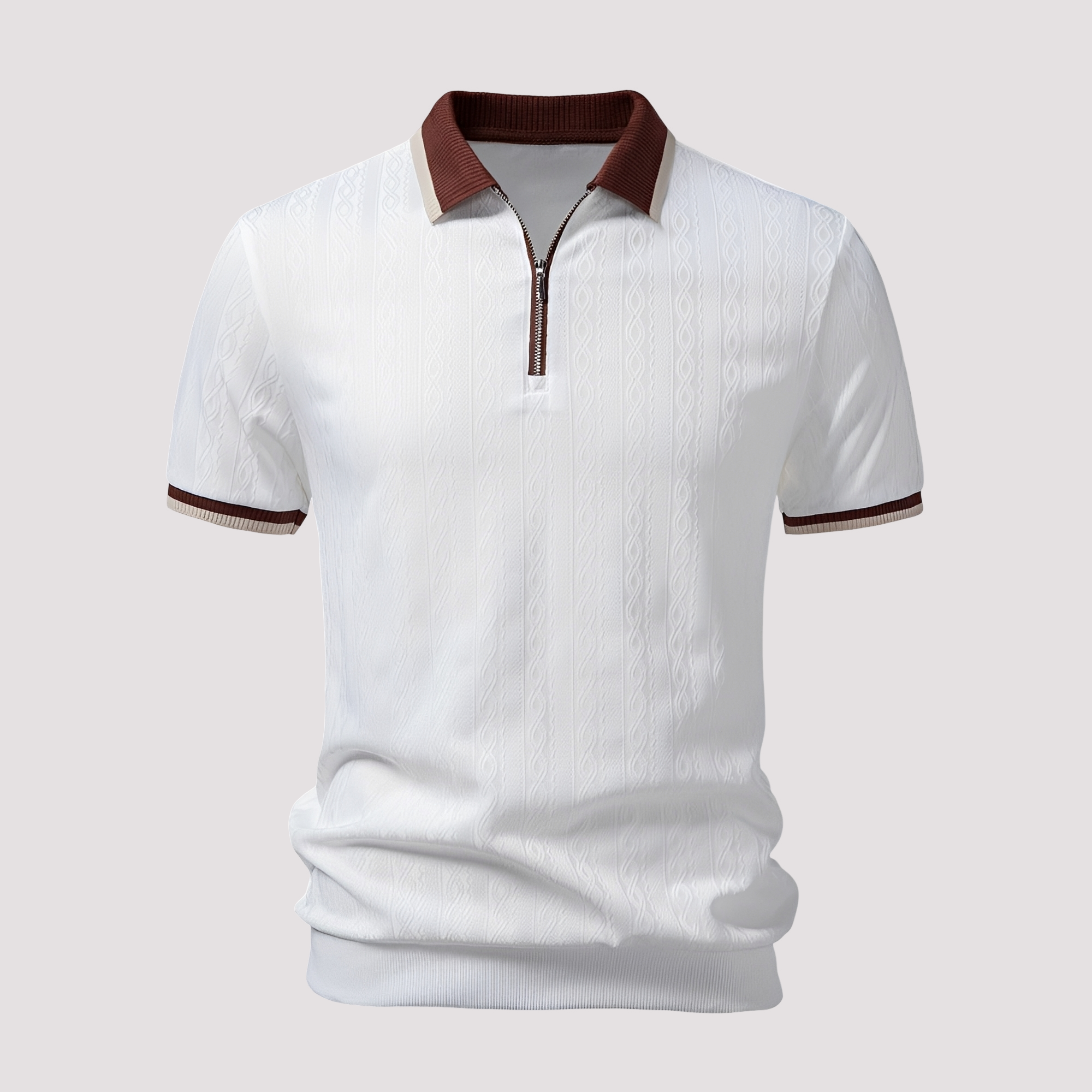 Bryn - Polo Élégant avec Zip