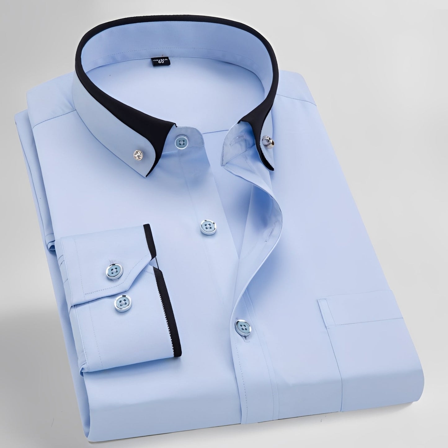 Glindel - Chemise homme classique à manches longues