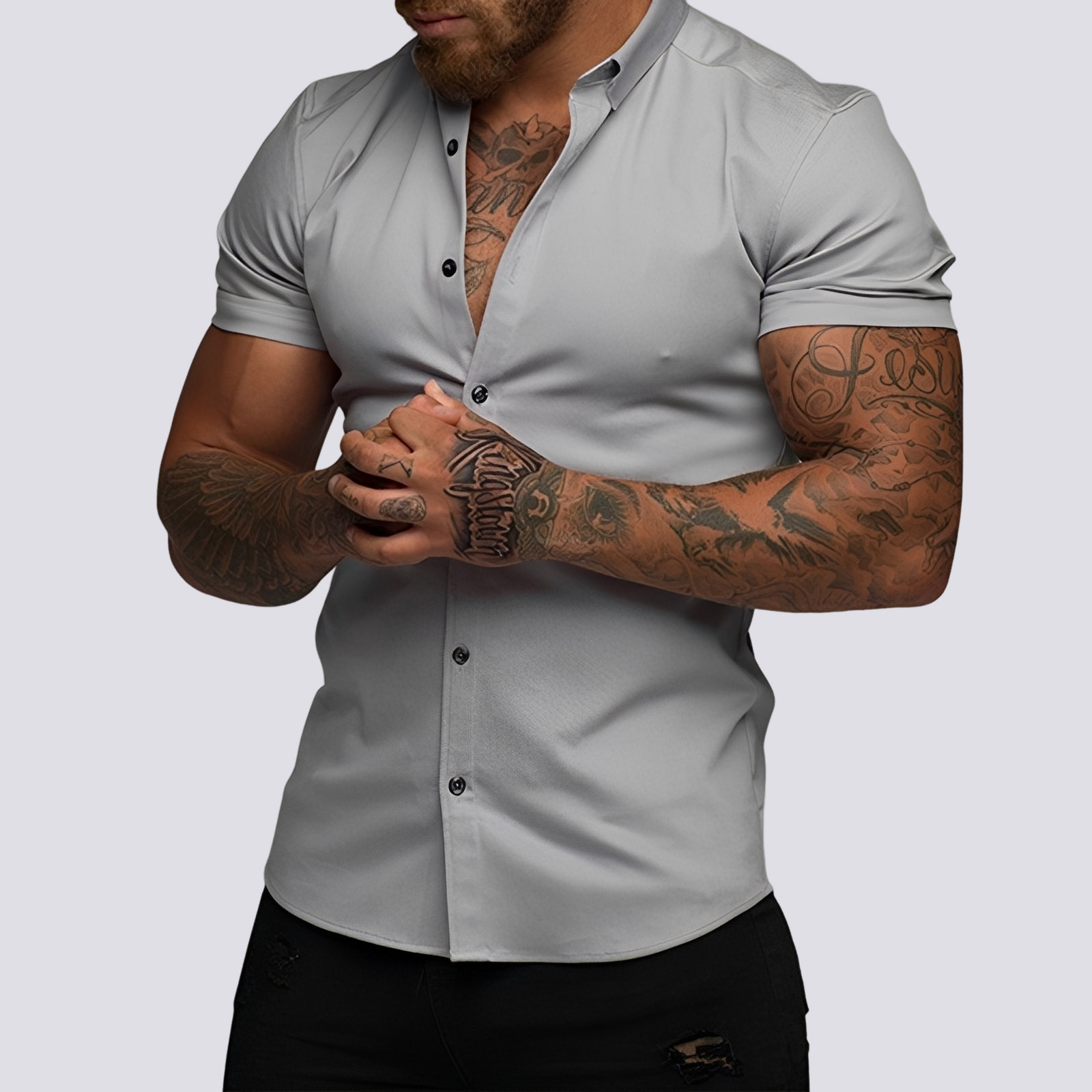 Lukas - Chemise à col réglable