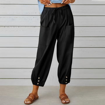Christa - Pantalon ample, relax et court pour femmes