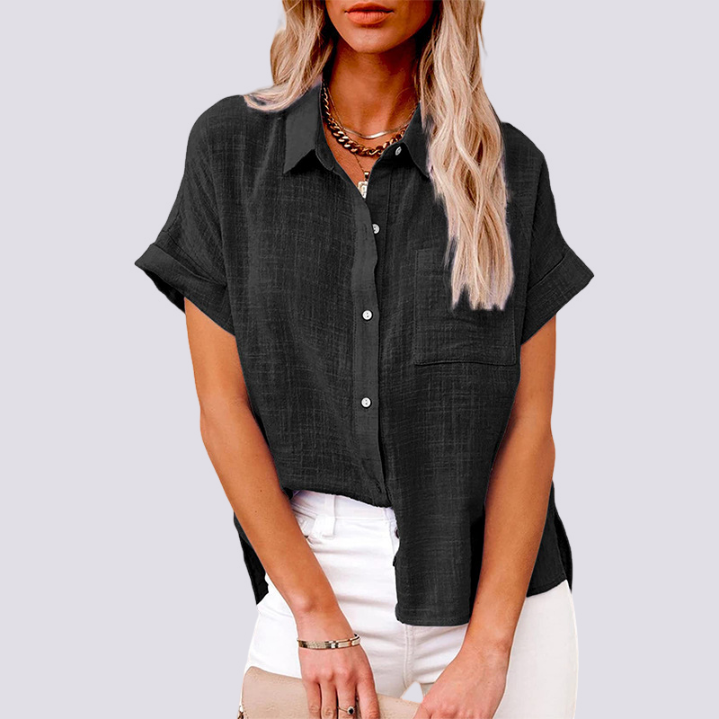Nicole - Blouse courte avec poche