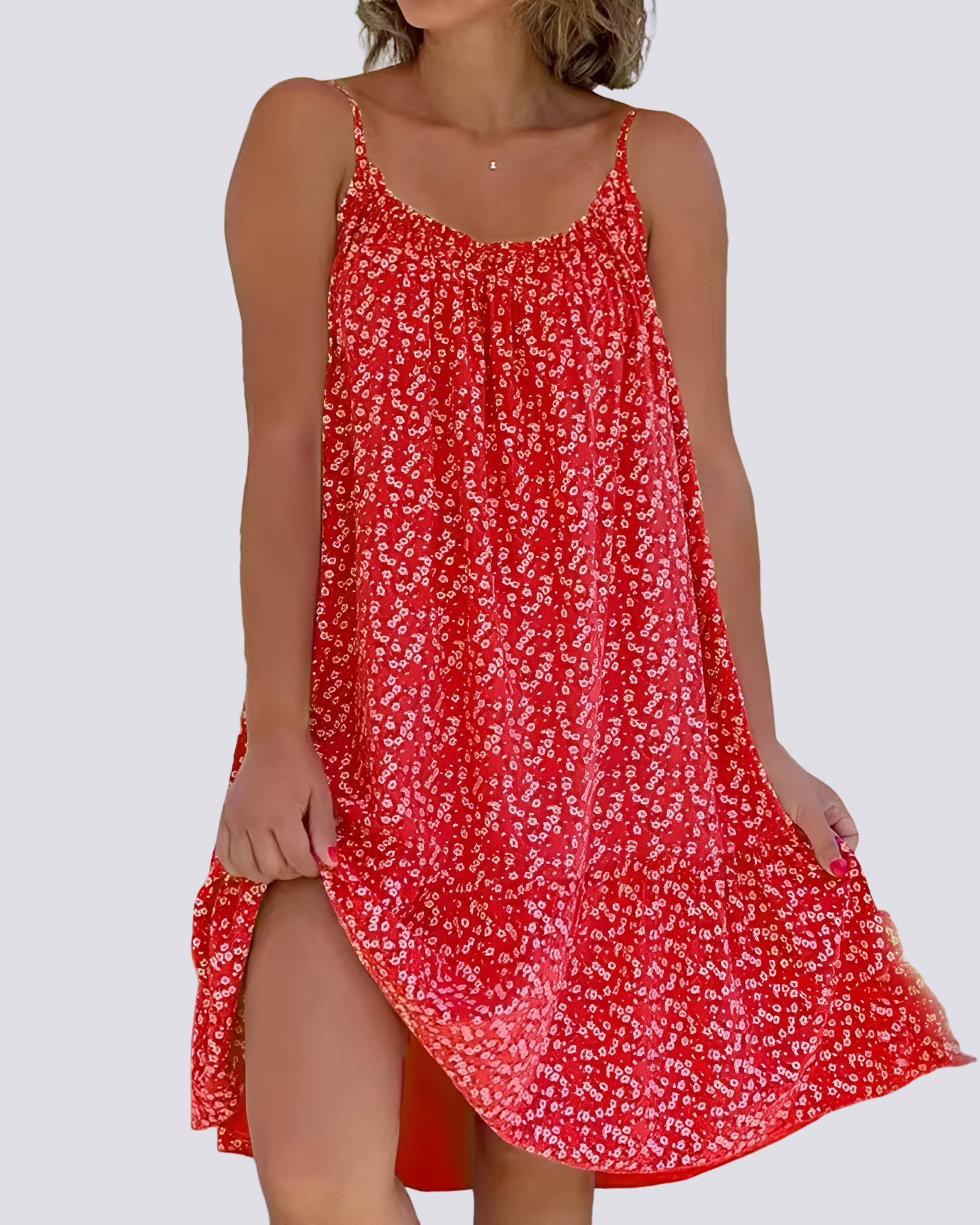 Alannah - Robe Mini à Fleurs Élégante