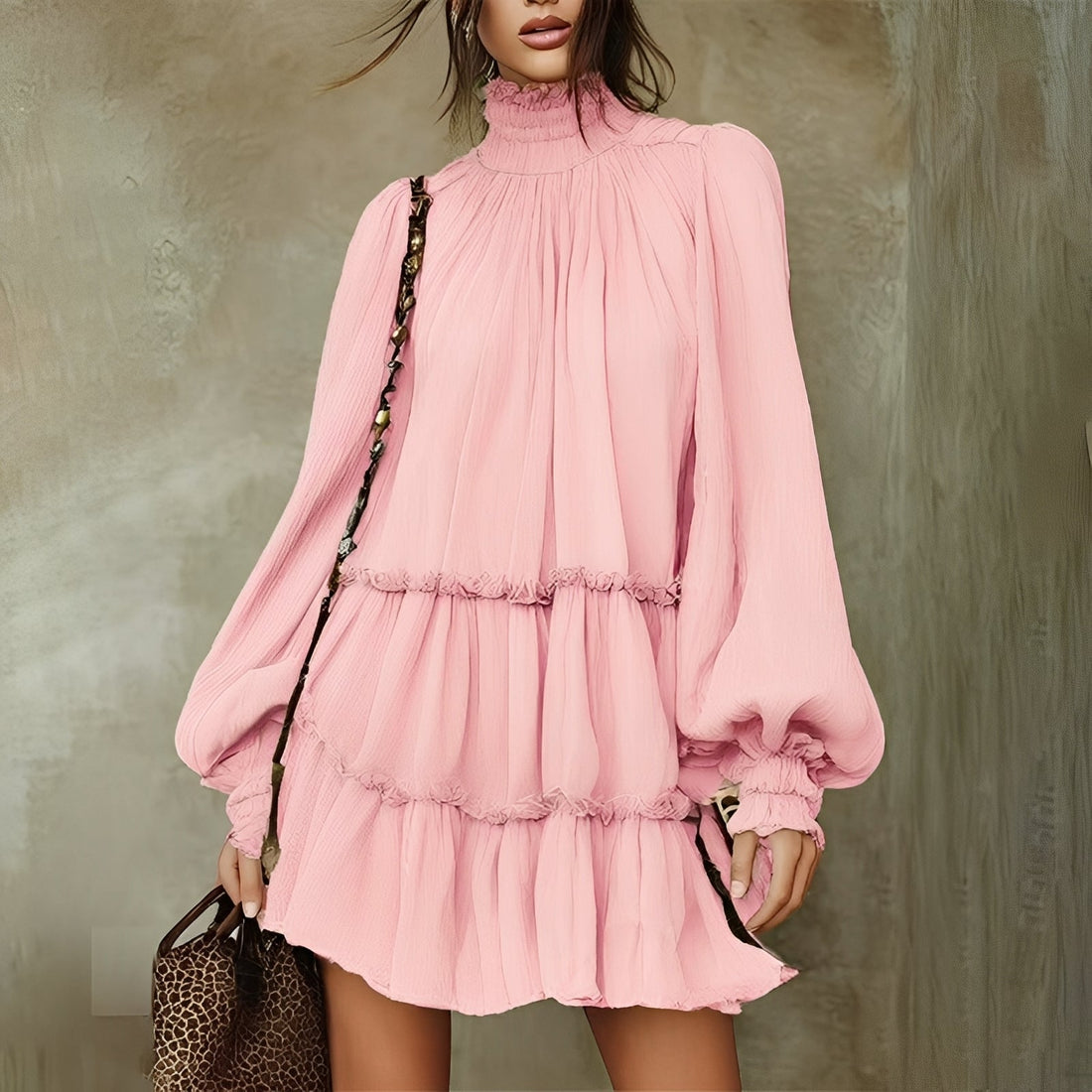 Mayeth - Robe Courte à Volants Chic