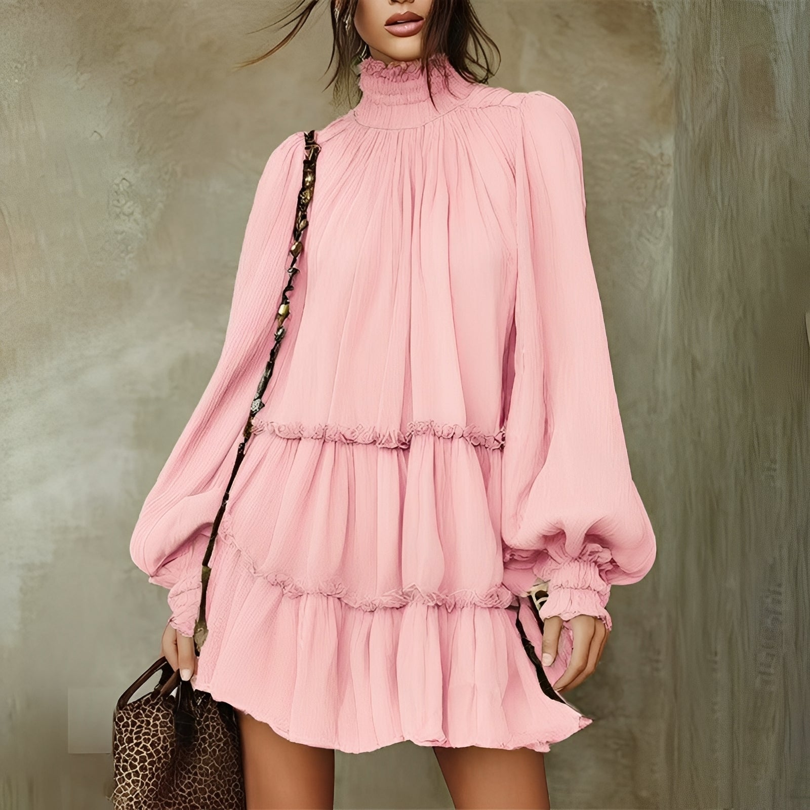 Mayeth - Robe Courte à Volants Chic