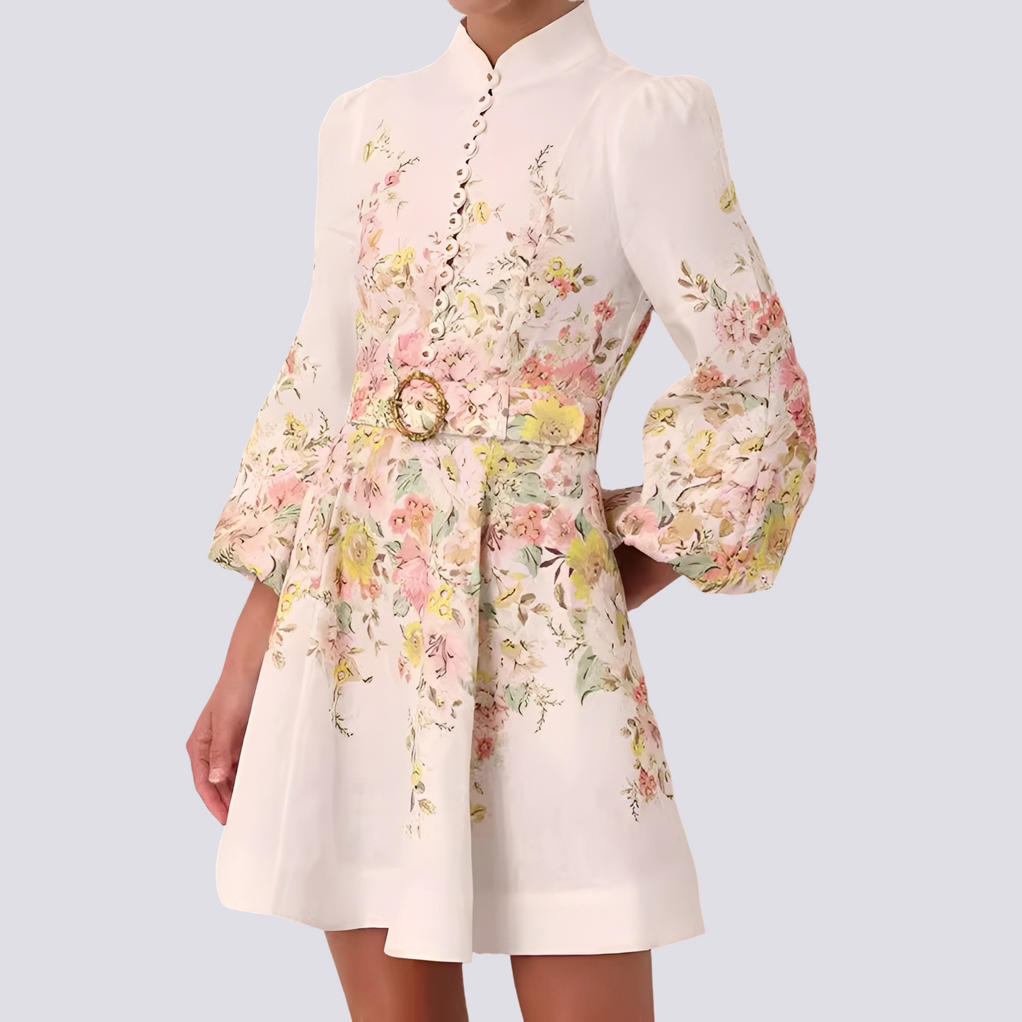 Saskia - Jolie robe courte avec boutons pour femmes