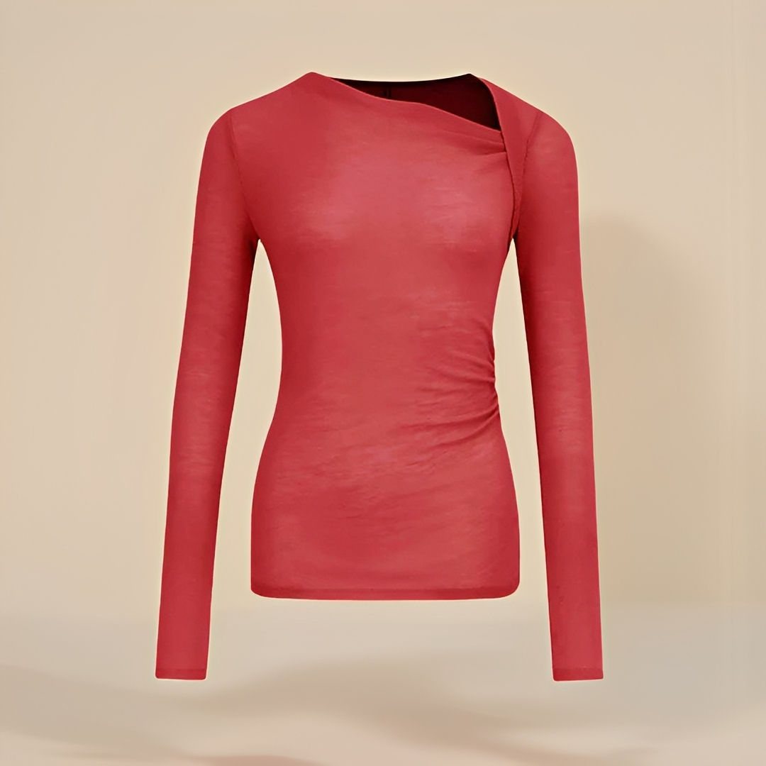 Nadine - Chemise longue manche stylée