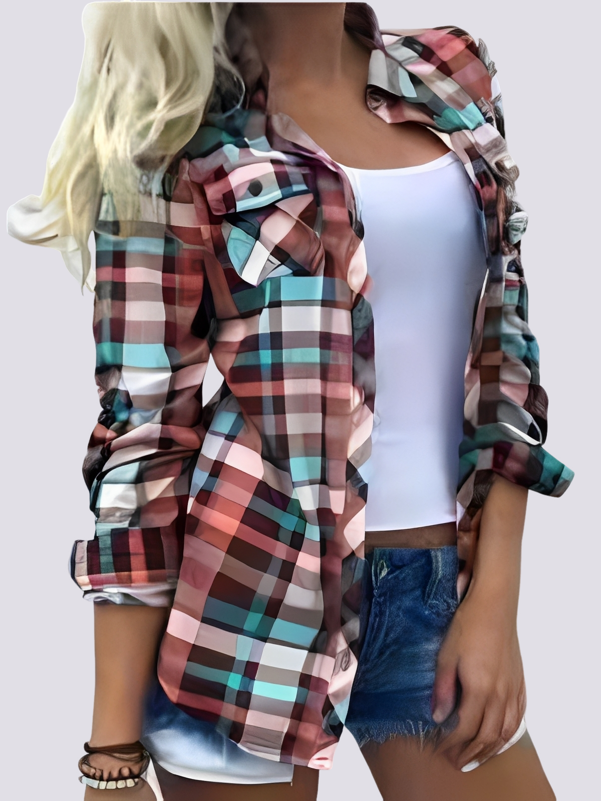 Charlotte - Chemise longue aux teintes éclatantes