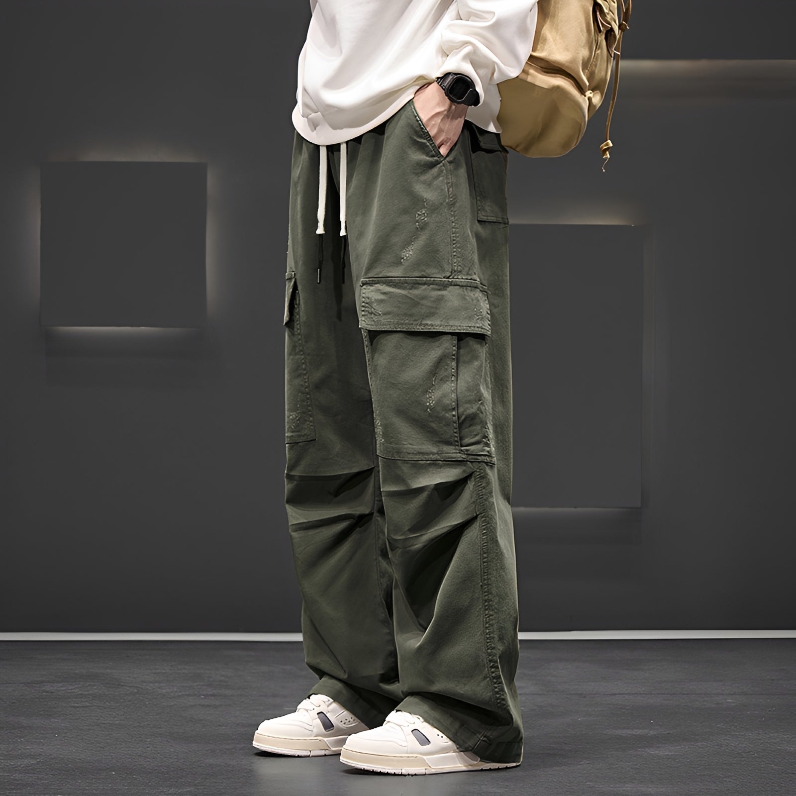 Brennan - Pantalon Cargo Ample et Agréable