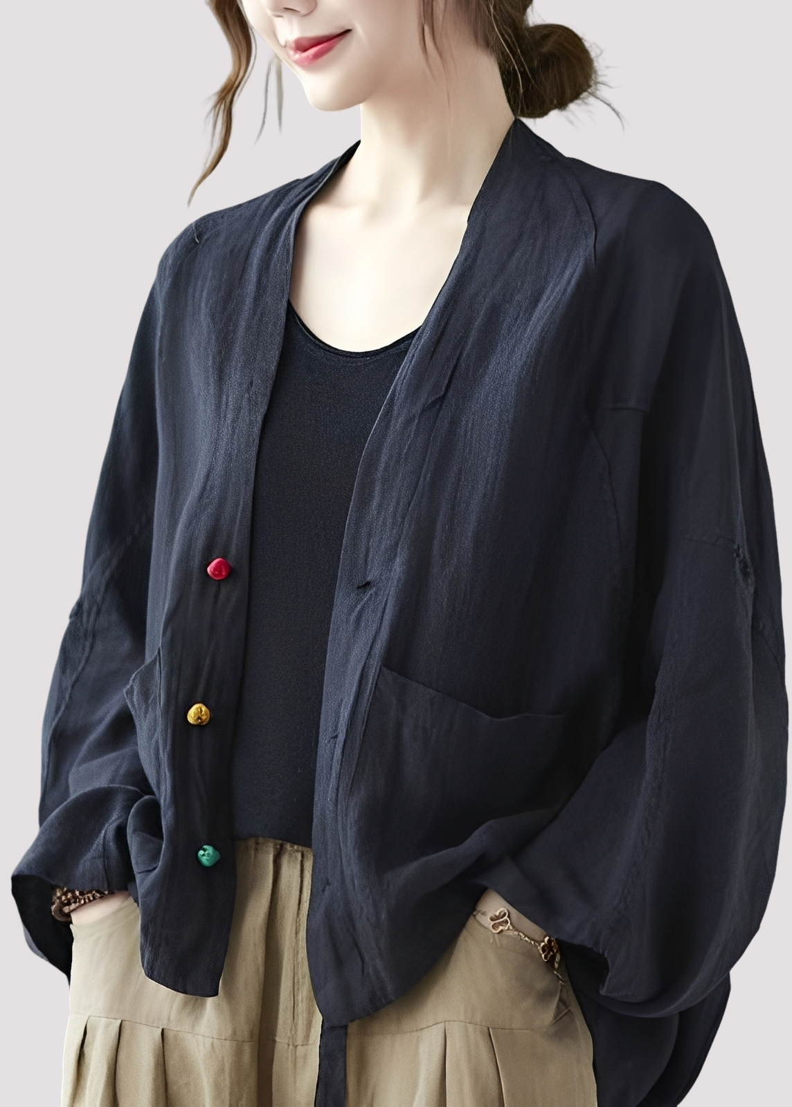 Tilly - Grand cardigan relax avec poches pour femmes