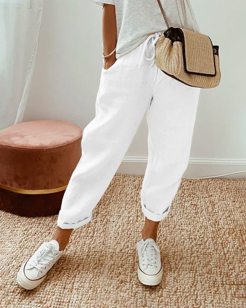 Mel - Pantalon d'Été au Style Moderne