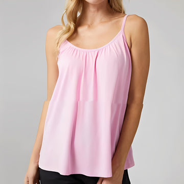Jenna - T-shirt décontracté avec soutien-gorge intégré pour femmes