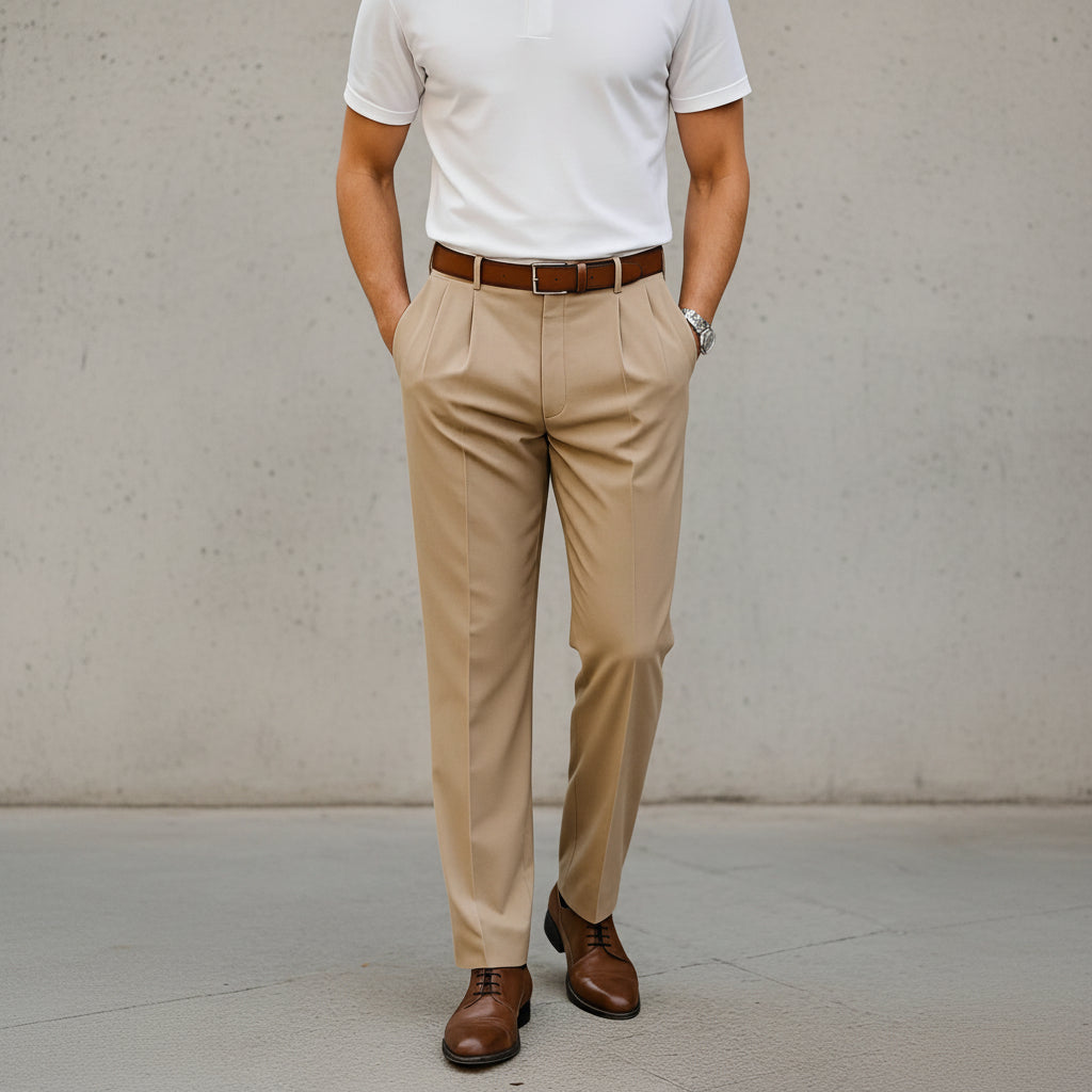 Brandon - Pantalons Droits Sophistiqués