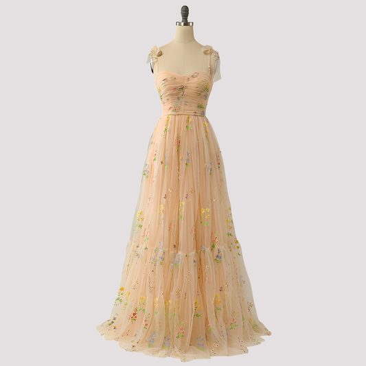 Livia - Robe de bal élégante avec motifs floraux