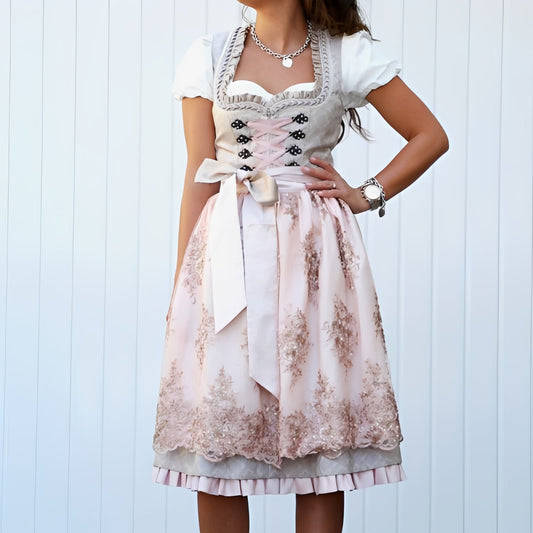 Libby - Dirndl chic à manches courtes pour femmes