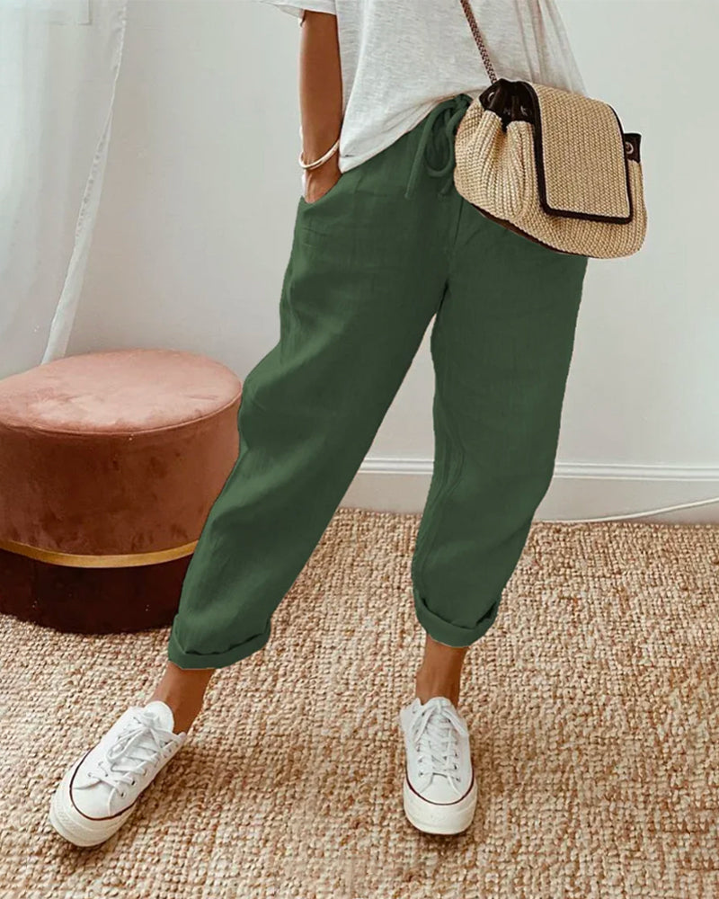 Mel - Pantalon d'Été au Style Moderne