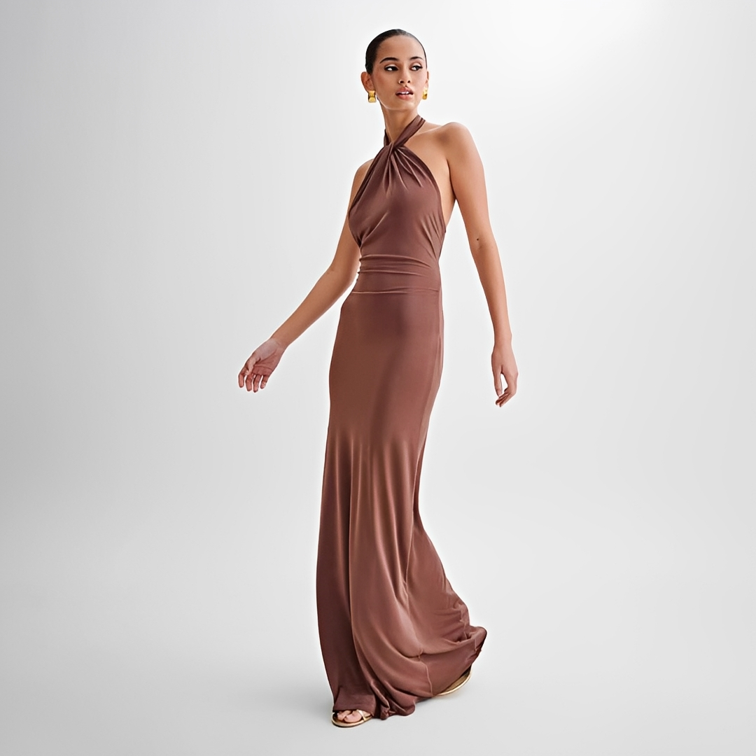Mabel - Robe Maxi Élégante Dos Nu
