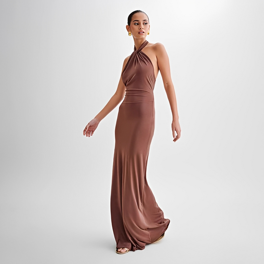 Mabel - Robe Maxi Élégante Dos Nu