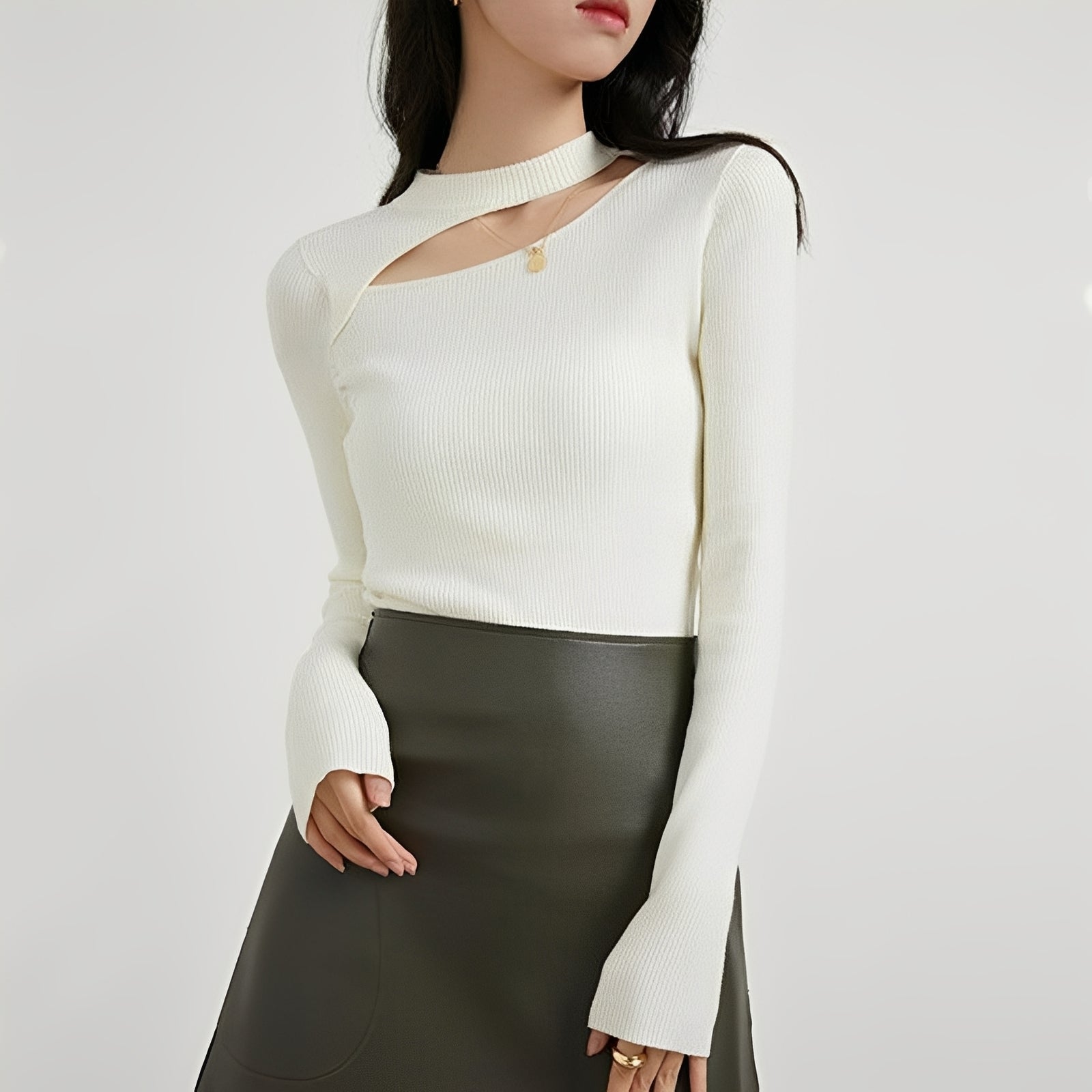Kiarra - Haut asymétrique élégant