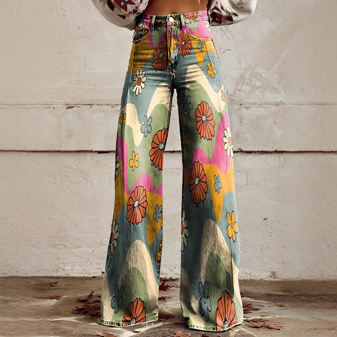 Shannon - Pantalon Large Raffiné