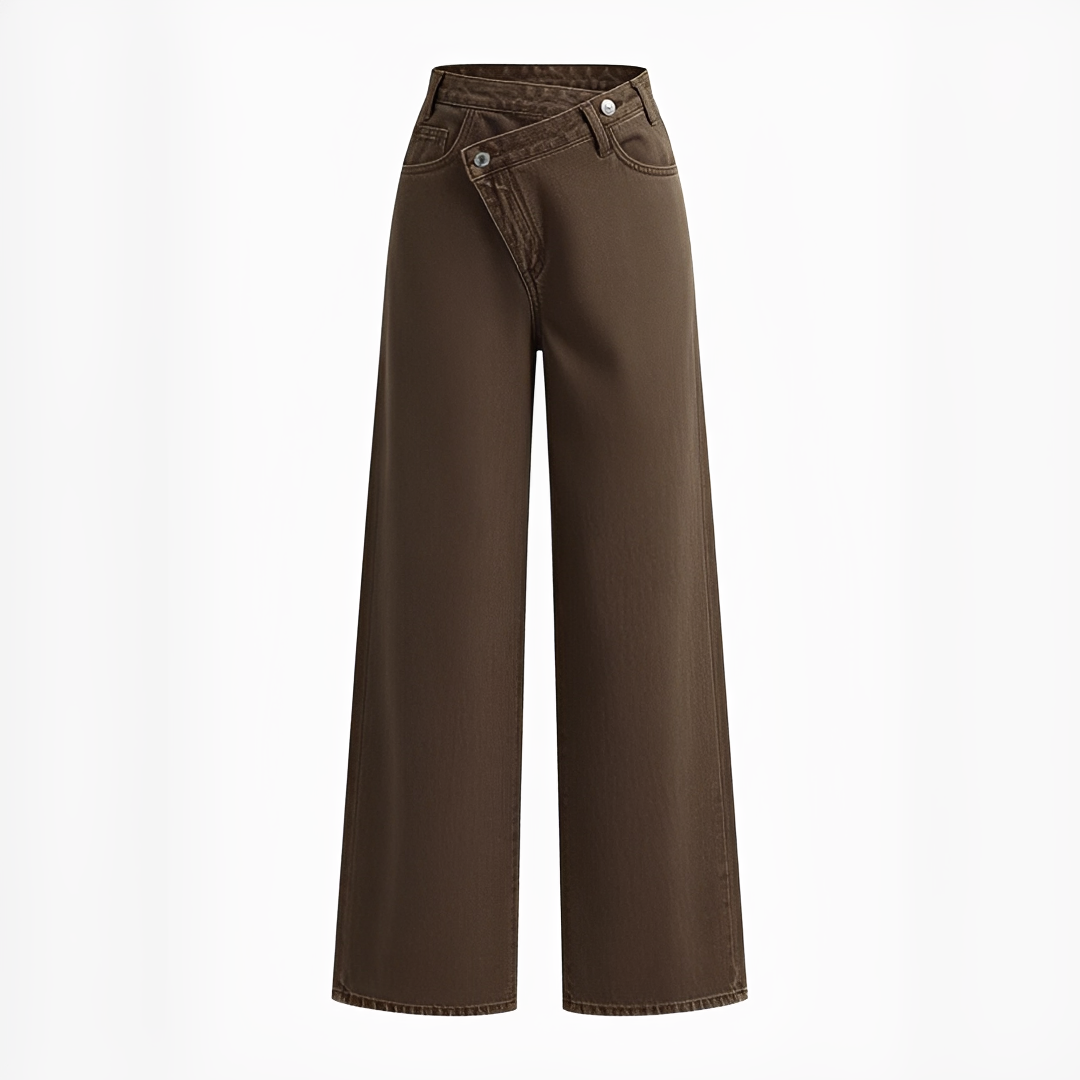 Jolina - Pantalon taille asymétrique