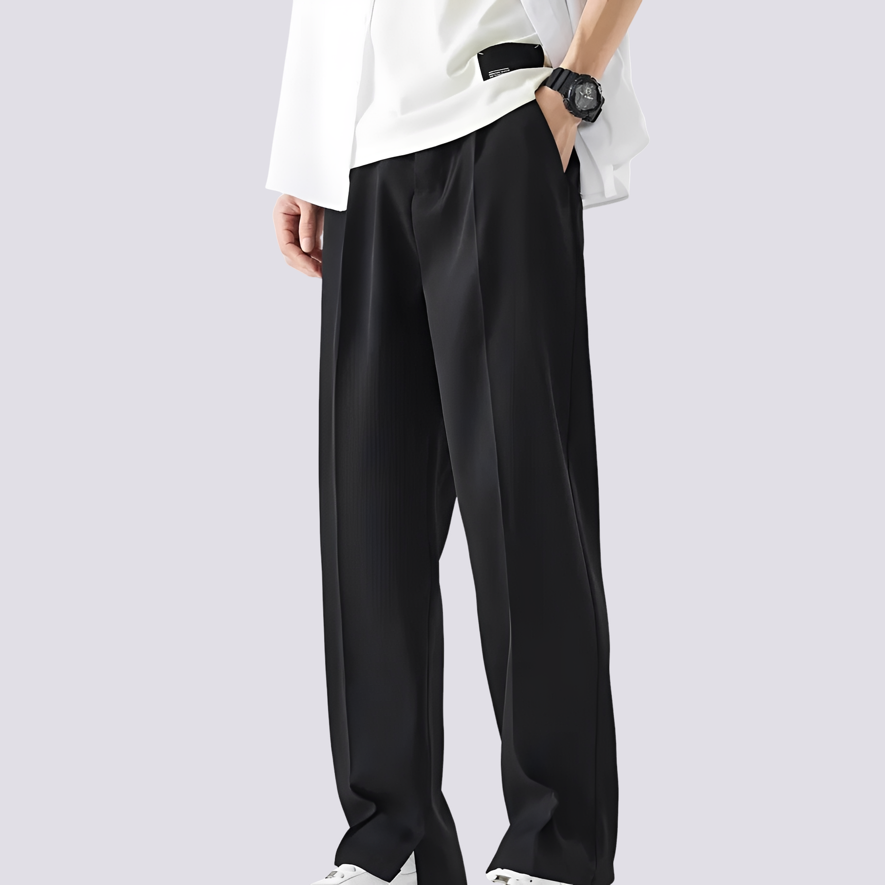 Carlo - Pantalon Évasé Rectiligne